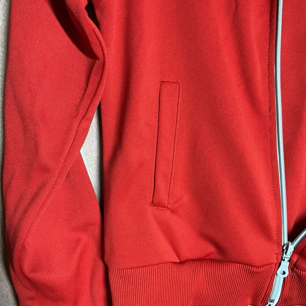 BC Ethic‎ 68 Caroll Shelby Cobra Track Jacket SMALL Red Full Zip Racing Mustang